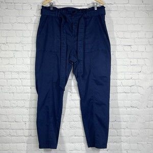 Crown & Ivy Women’s Size 14 Navy Blue Paperback Straight Pants